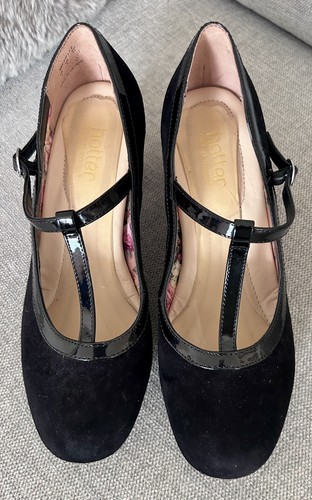 Hotter michelle black suede - michelle,