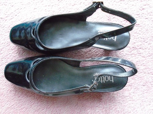 Black hotter patent leather - hotter,