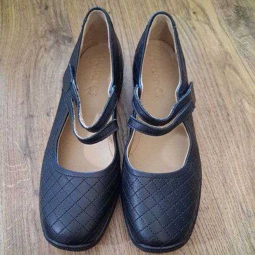 Hotter black leather mary - ,