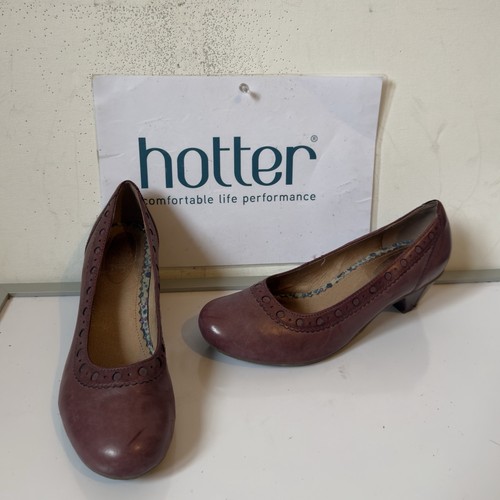Hotter opal leather shoes - leather,