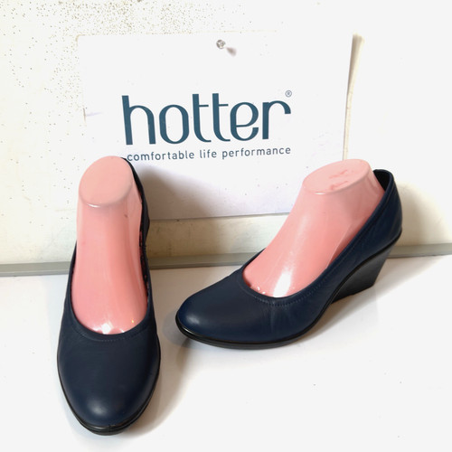 Hotter ophelia wedgers navy - ophelia,