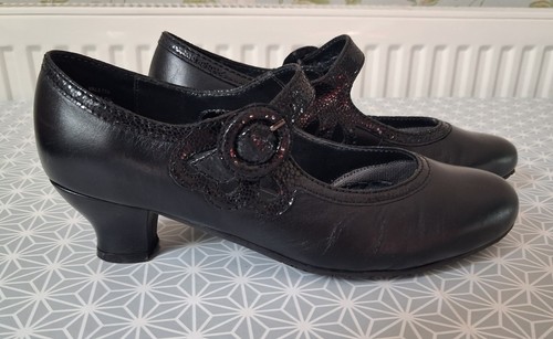 Hotter valetta black leather - hotter,