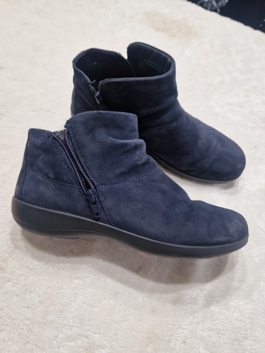 Hotter navy nubuck flat shoe - hotter,