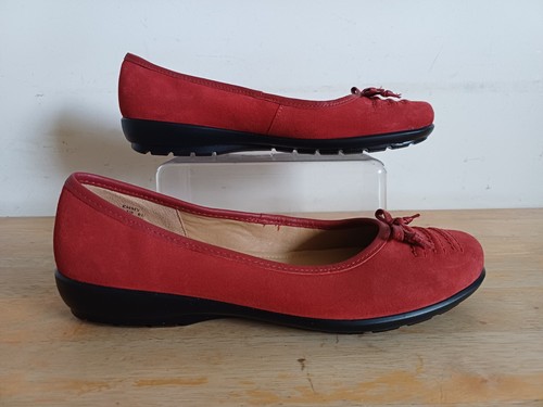 Hotter emmy red suede leather - hotter,