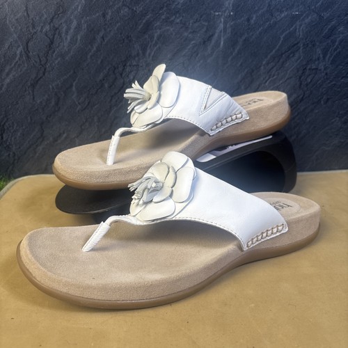 Hotter white flip flop sandal - hotter,