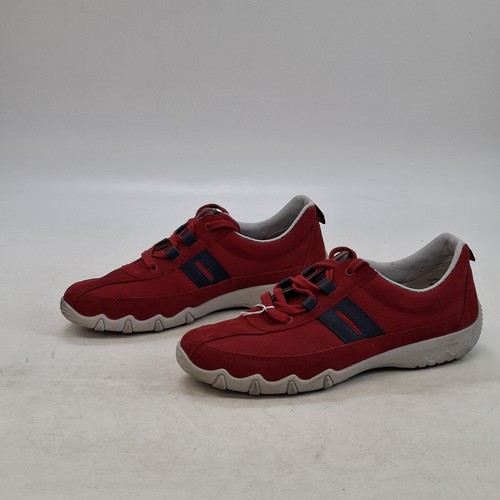 Hotter women red suede - women's, lace