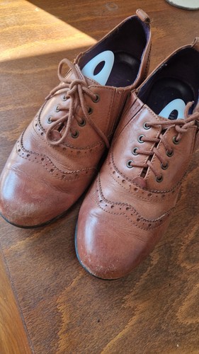 Brown brogues comfort shoe - brown,