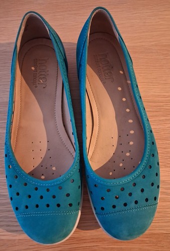 Hotter livvy teal green nubuck - teal,